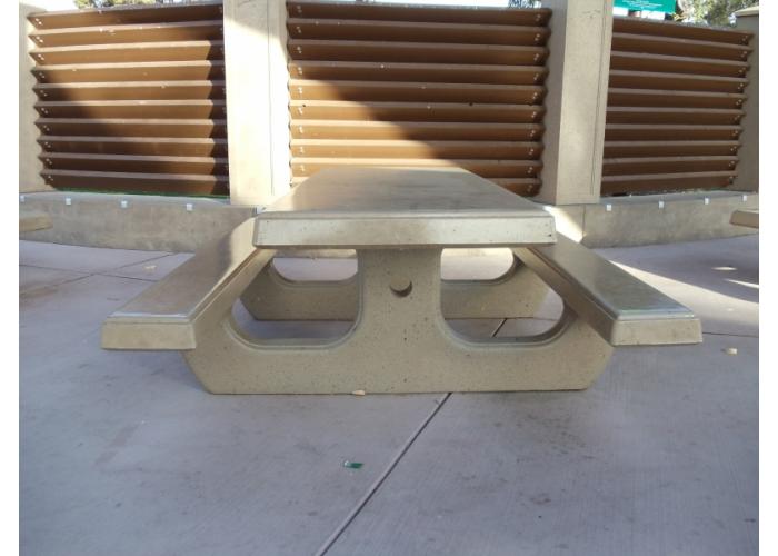 111 - 8' Picnic Table w/Relief Edges