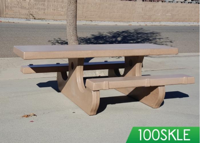 92" Picnic tables w/round legs