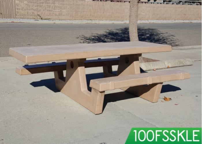 92" Picnic tables w/square legs