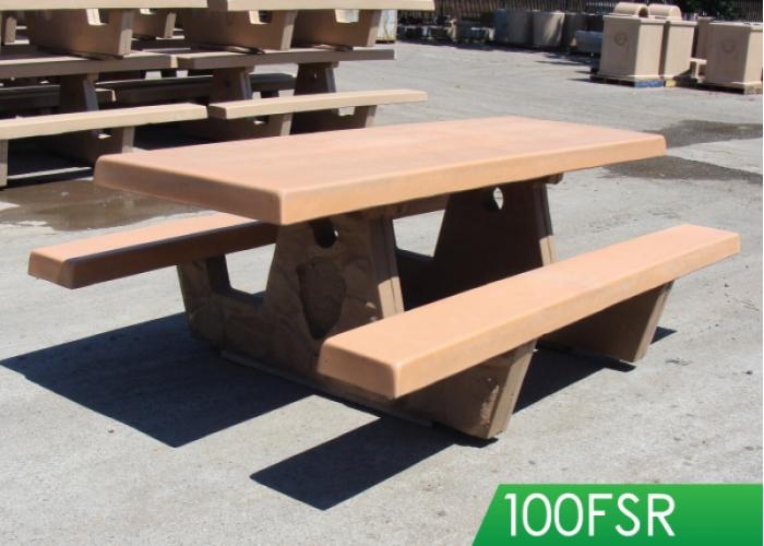 92" Square Leg Tables w/Rock Texture
