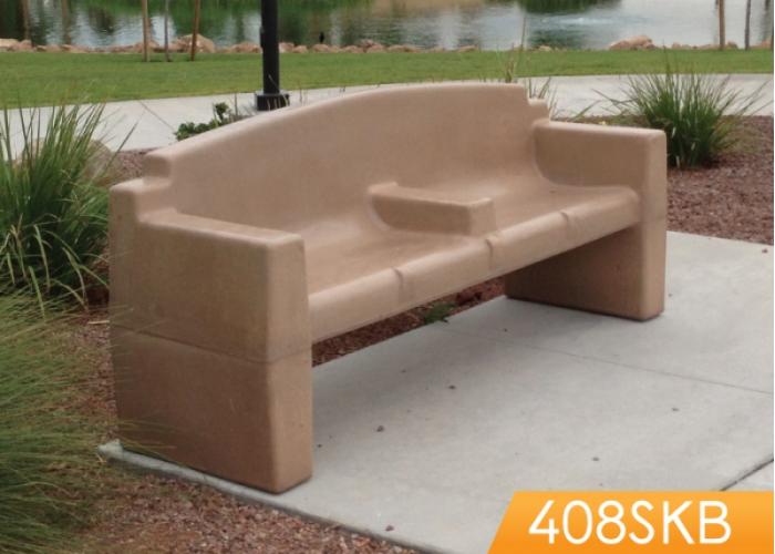 408 - Contour Bench w/Armrests