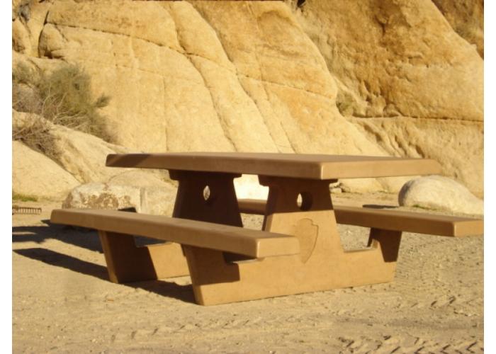92" Picnic tables w/square legs